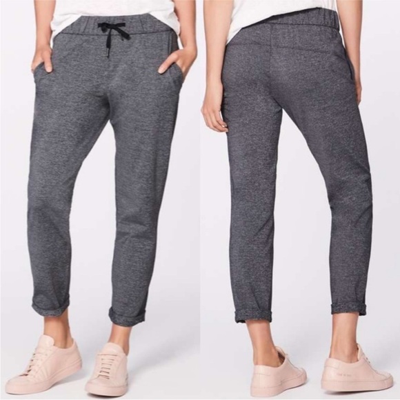 Lululemon On The Fly Pant Heathered Black 28” size 2 - Picture 1 of 8